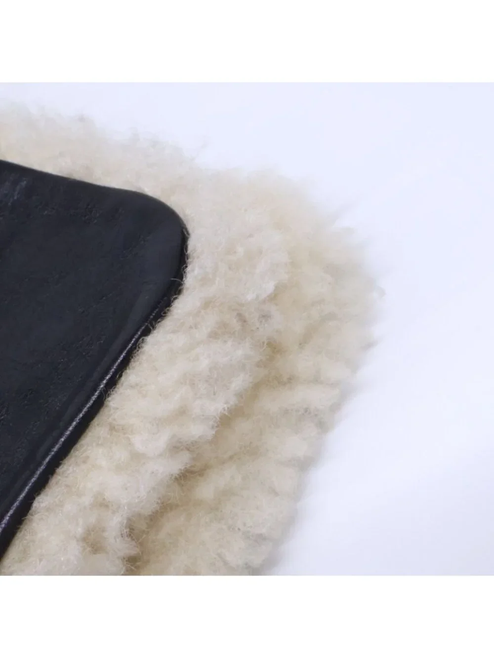 Celine Black Shearling Leather Fleece Lining Long Boots